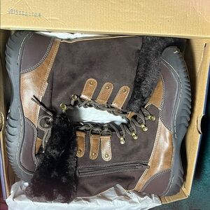 JBU Brown and Black Winter Boots